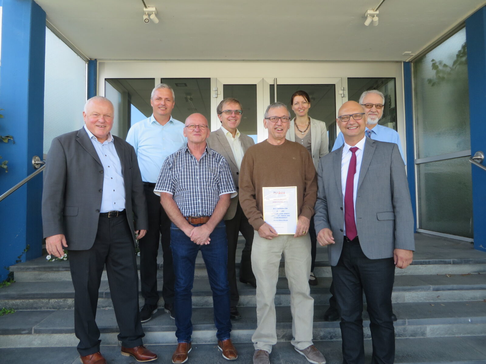 50 Jahre Firmenzugehörigkeit ein seltenes Jubiläum und Anlass zum